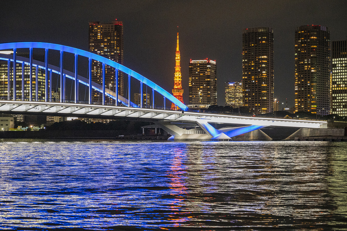 1月イベント 夜景撮影講座 築地大橋と勝鬨橋 写真の学校 東京写真学園